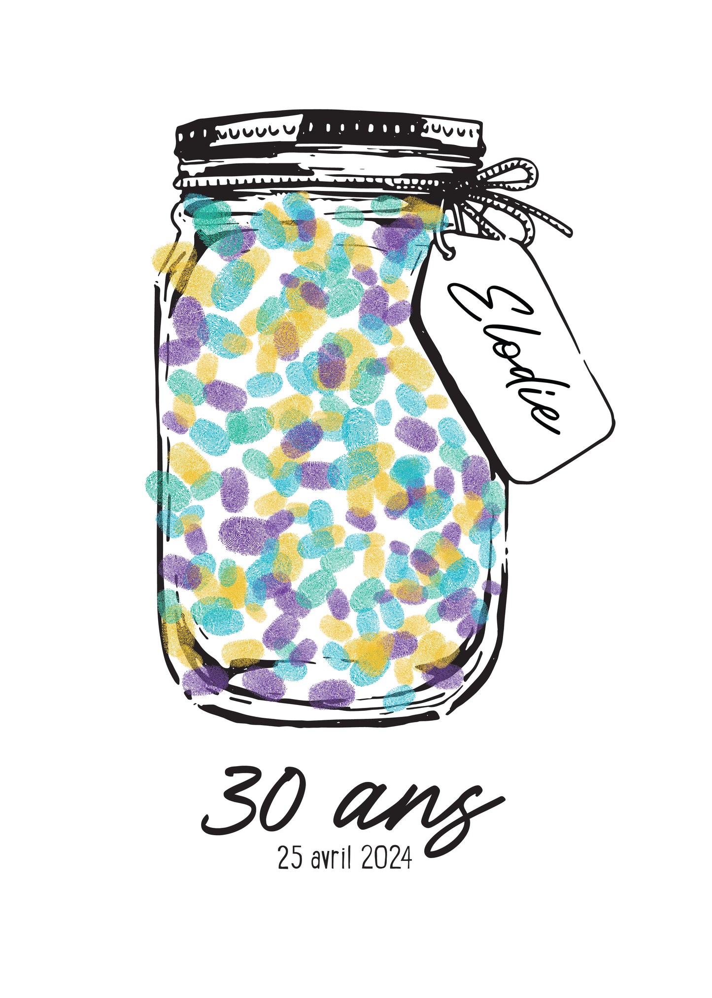 Bocal à empreintes personnalisable