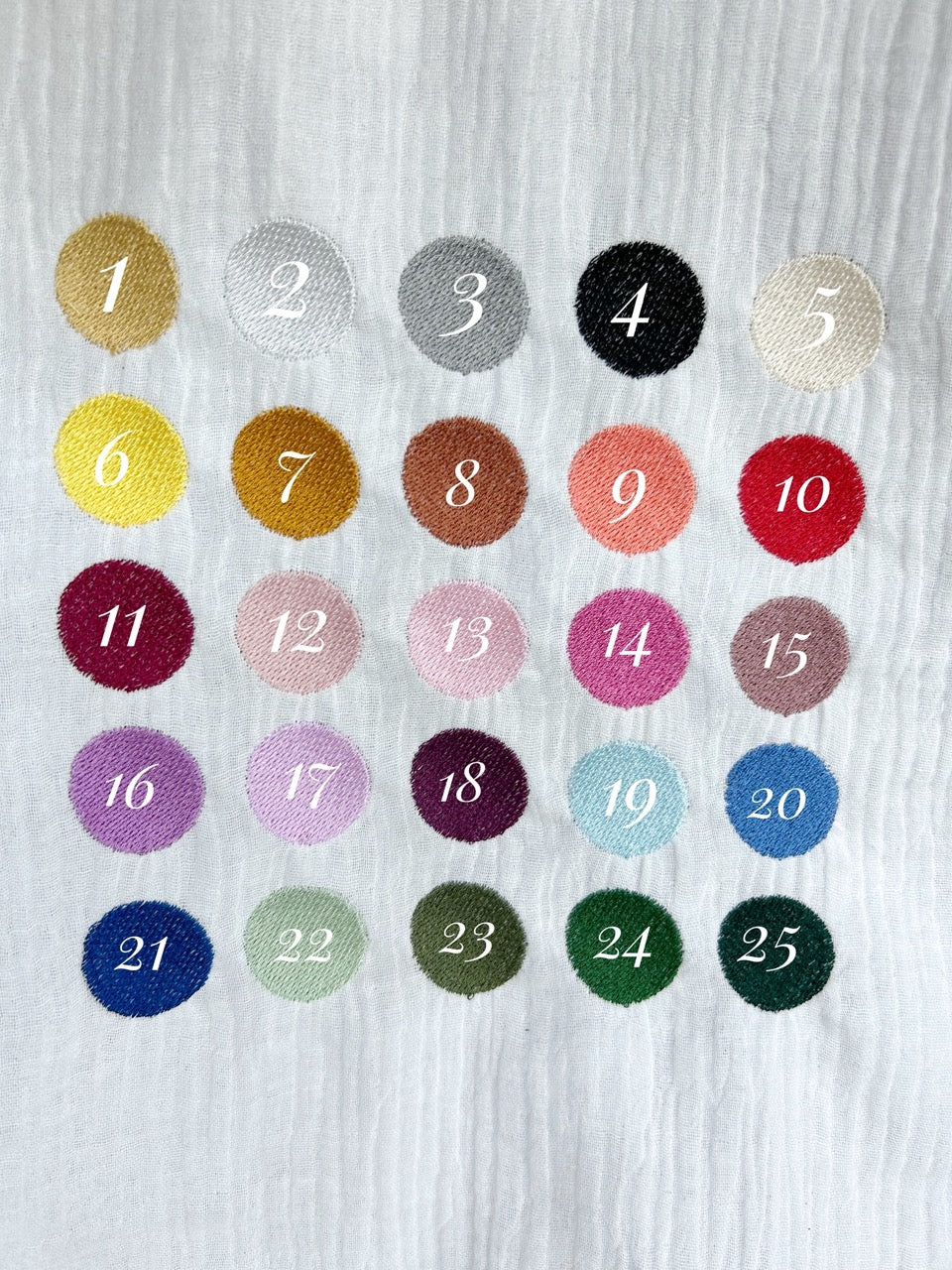 Echarpe de Baptême brodée