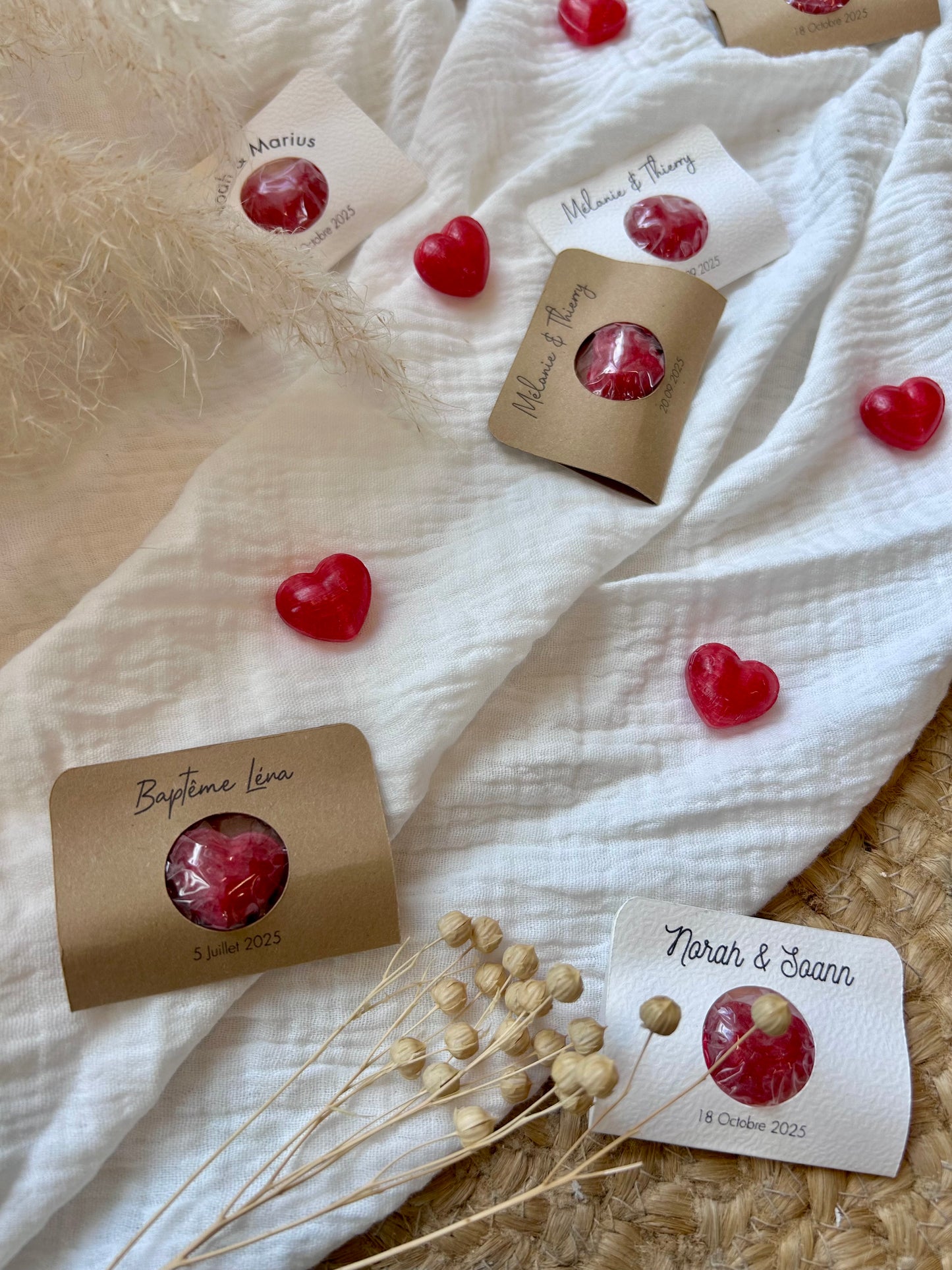 Mini Bonbon Coeur personnalisable