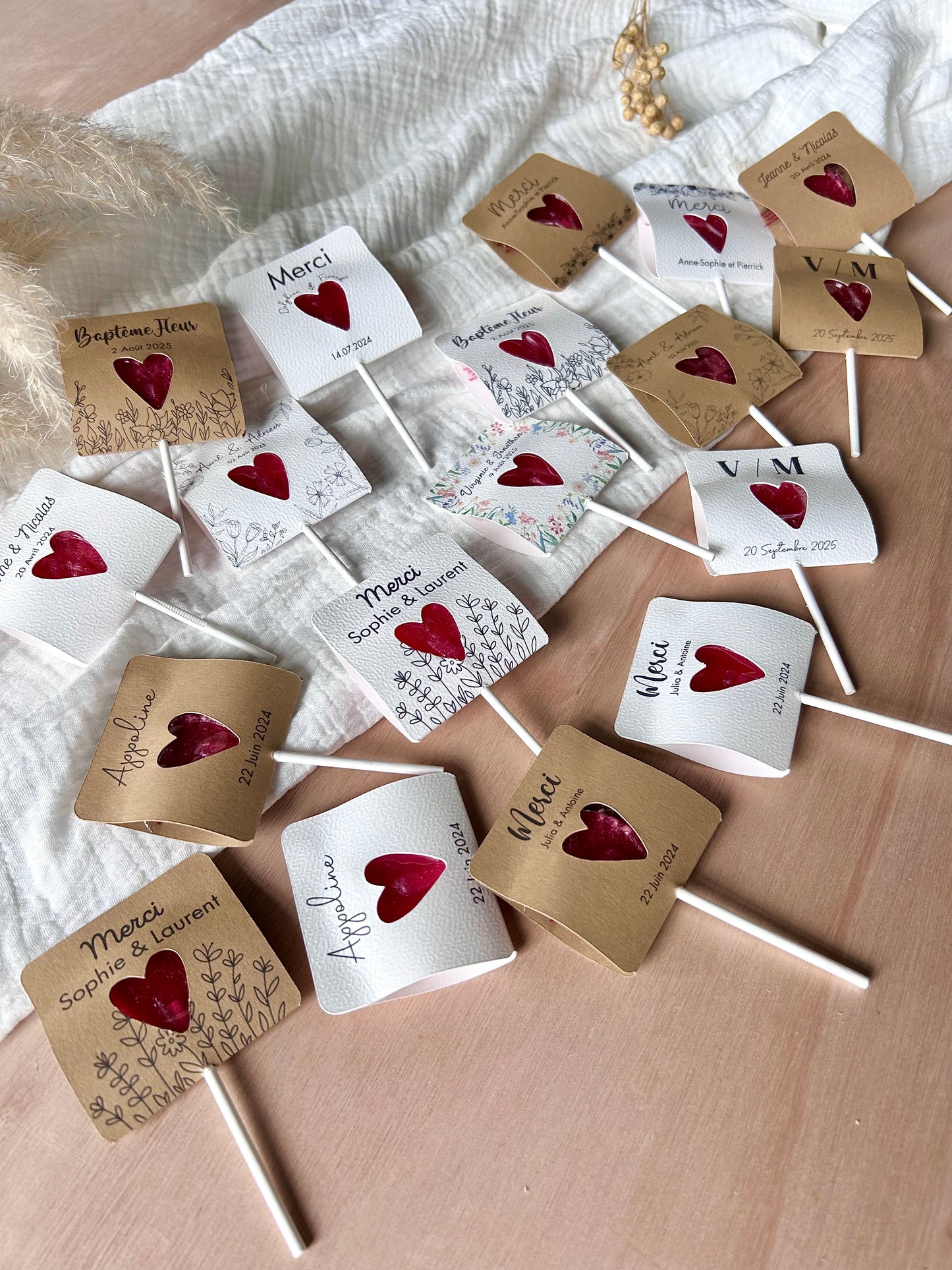 Sucette coeur personnalisable