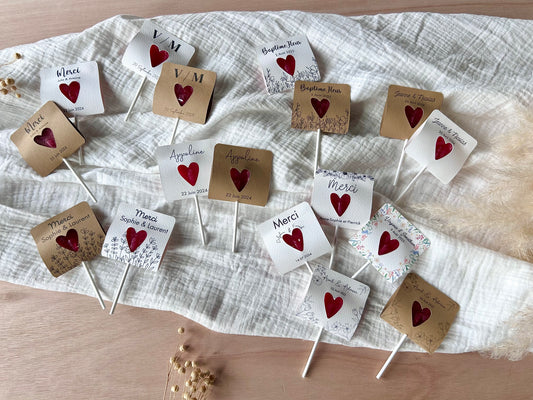 Sucette coeur personnalisable