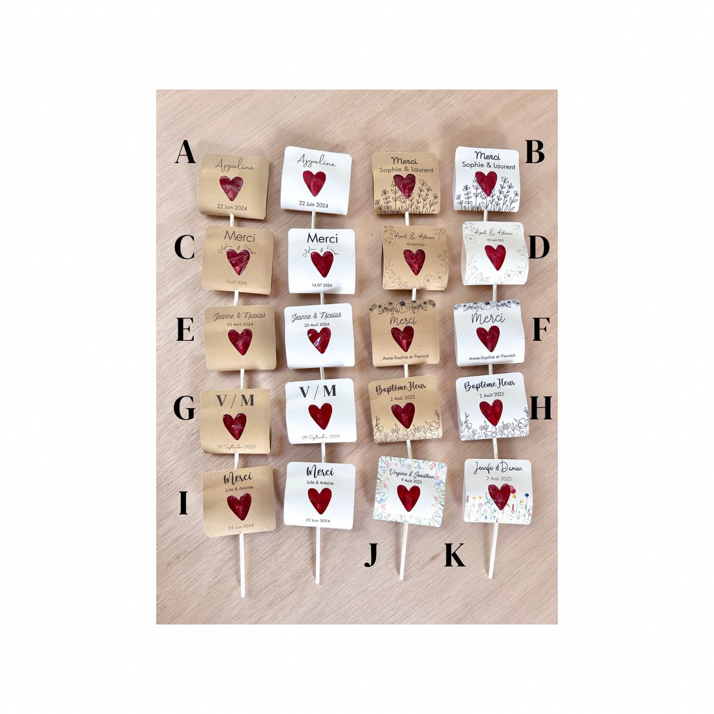 Sucette coeur personnalisable