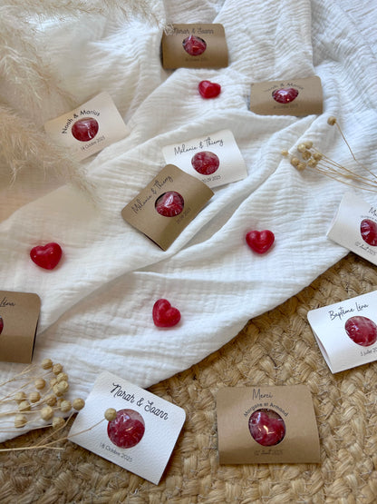 Mini Bonbon Coeur personnalisable